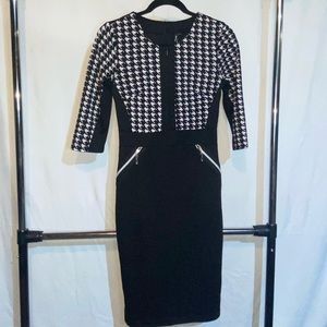 Miusol office dress, work dress, houndstooth dress